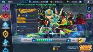 Event Network Domination Project – Rockman X Dive – Difficulty 8