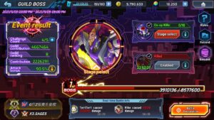 Rockman X Dive – Guild Boss Round 3 – Gunner and Earth Sigma