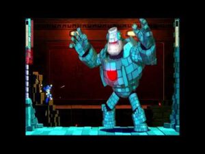 ロックマン11】岩を投げてくるボス戦 3倍速