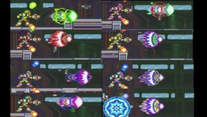 ロックマンX3　チャージショットバグ、各特殊武器の色比較【ロクメガ】