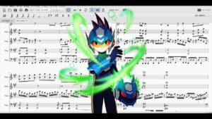 Wave Battle(MMSF1)sheet 流星のロックマン1 ボス戦BGM ピアノ楽譜