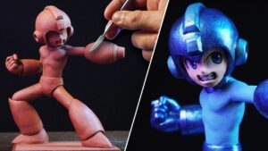 Sculpting MEGA MAN | Timelapse [ ロックマン ]