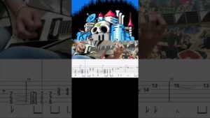 【ロックマン2】ドクターワイリーステージギター弾いてみました【タブ譜】