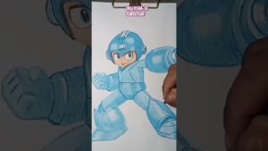 Desenhando o “Megaman” #speeddrawing #speedcoloring #megaman #shorts #capcomgames